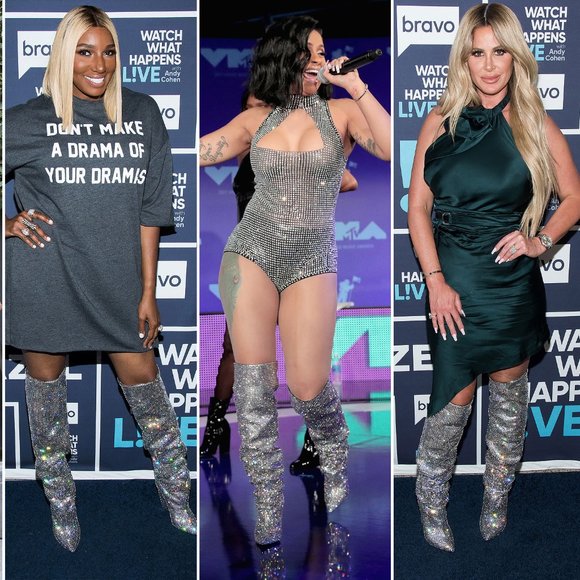 Sparkly Rhinestone Thigh High Boots - Picture 8 of 9